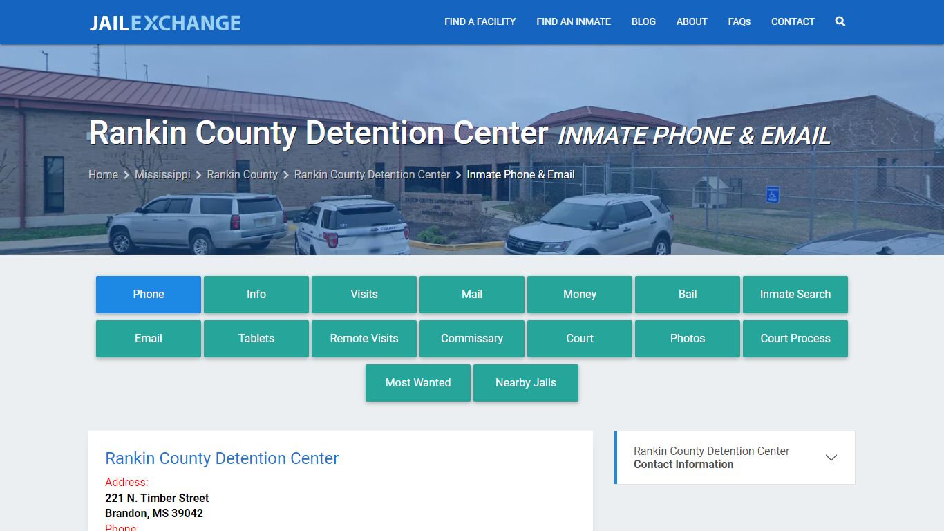 Inmate Phone - Rankin County Detention Center, MS - Jail Exchange